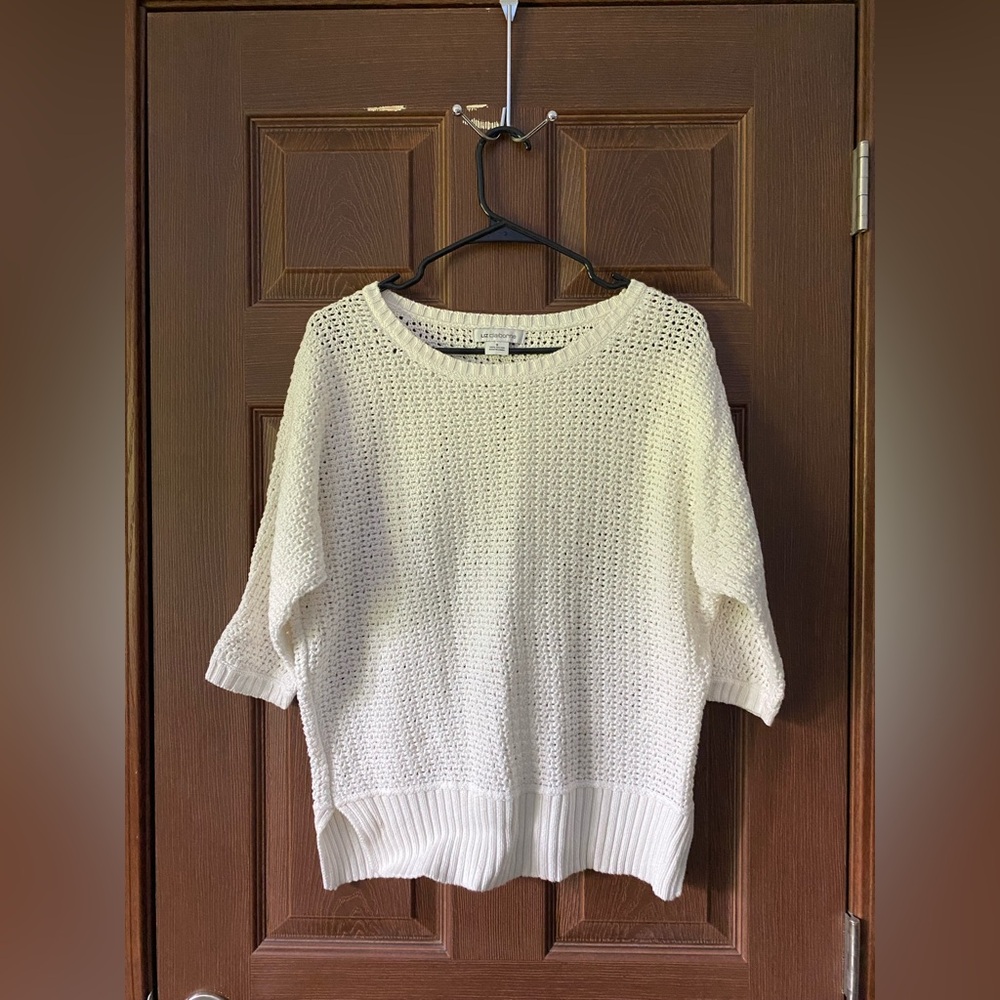 White Crew-Neck Sweater